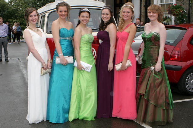 Bolsover School prom, Ringwood Hall, Hannah Wigley, Haley Vaughan, Danielle Paddock, Amy Love, Lauren Brown and Holly Redditch