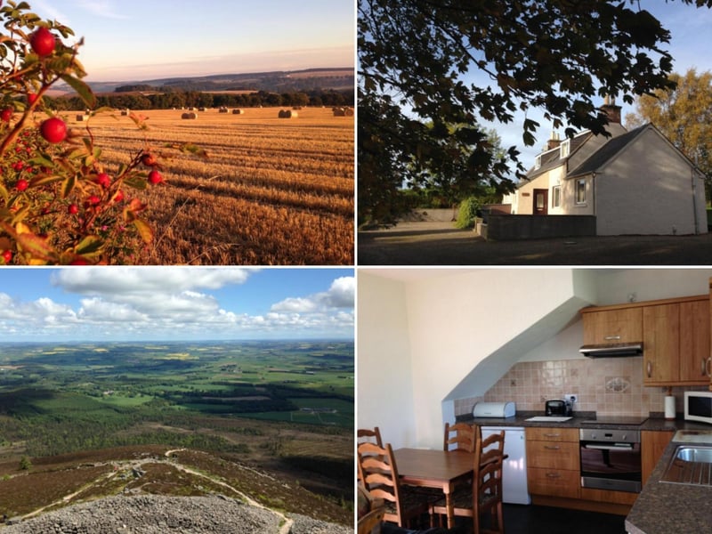 Just three miles from the Aberdeenshire town of Turriff,  Ardmiddle Mains has been farmed by the the Ferguson family for over 80 years. Eastwood Cottage was formerly home to farm workers and now sleeps up to four people in two bedrooms, starting at around £430 for a week.