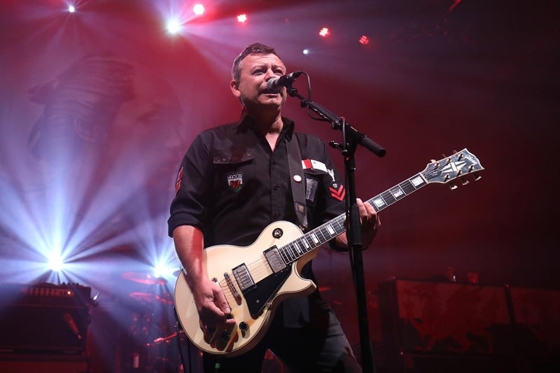 Manic Street Preachers performing in 2018.