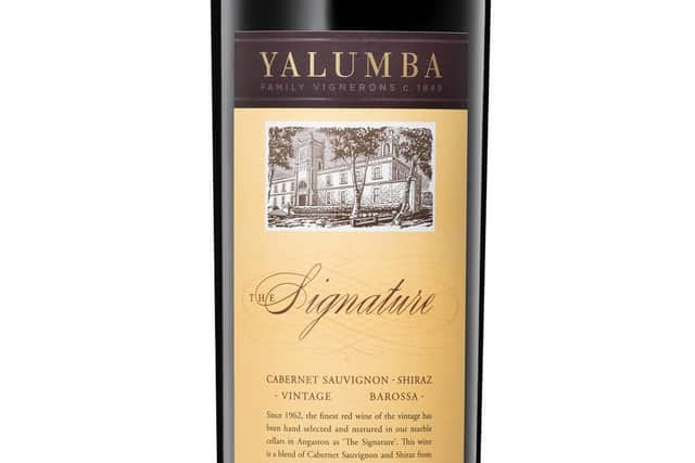 The Yalumba signature has a great story on each bottle
