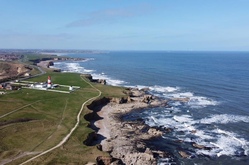 An incredible photo of Souter Point in South Tyneside on a sunny day. Photo by Steve Knaggs.