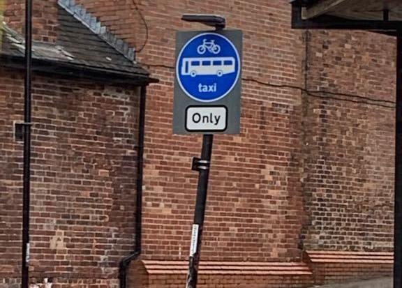 The contributor wrote: "What is the point of having this sign displaying a traffic restriction and not enforcing it? More cars use it than buses. taxis and cyclists."