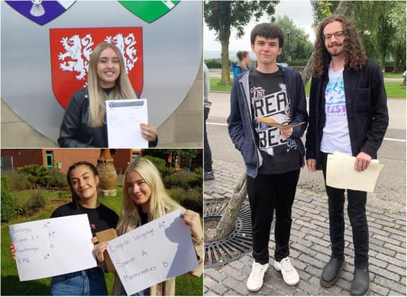 Students across Derbyshire celebrated picking up their A-Level results on Tuesday