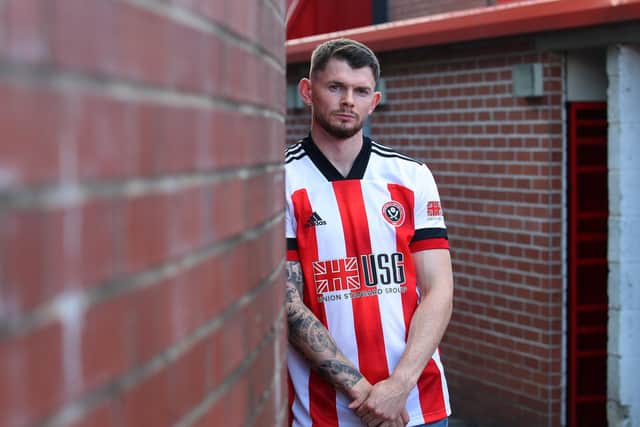 Oliver Burke signs for Sheffield United at Bramall Lane, Sheffield. Picture date: 8th September 2020. Picture credit should read: Simon Bellis/Sportimage