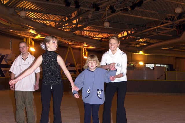Youngsters held hands at Doncaster's Ice Caps in 2001