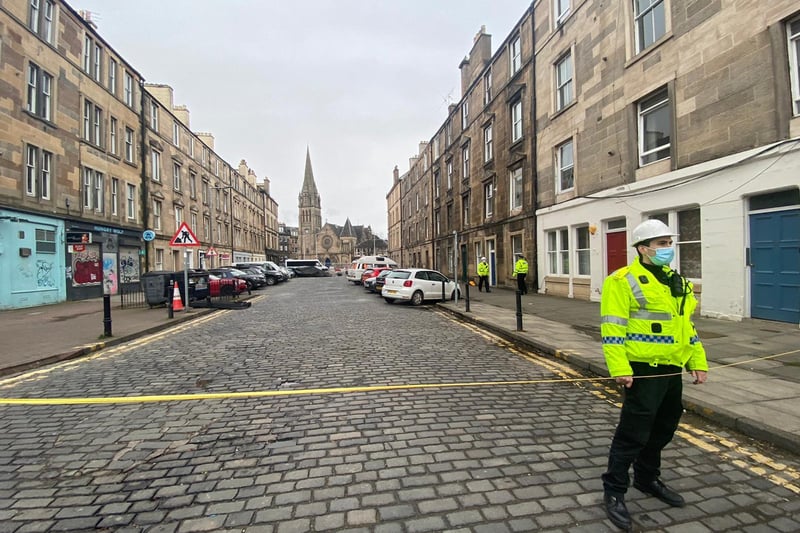 Emergency services including the police are on the scene and the area has been cordoned off.