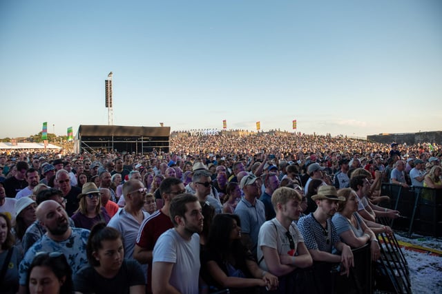The crowd watching Ash on the Castle Stage. Picture: (250819-084)