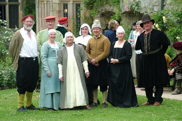 A photo of a Tudor Christmas banquet at Haddon Hall  which took place in 2006
