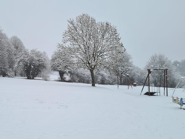 A blanket of snow. From Kerry Jade Woodcock.