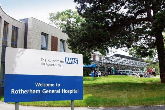 A number of men were treated at Rotherham General Hospital after a disturbance on Sunday