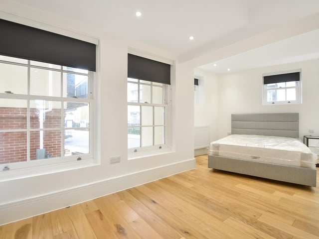 The maisonette has three bedrooms and all three come with en-suite. While the master bedroom has a walk-in wardrobe.