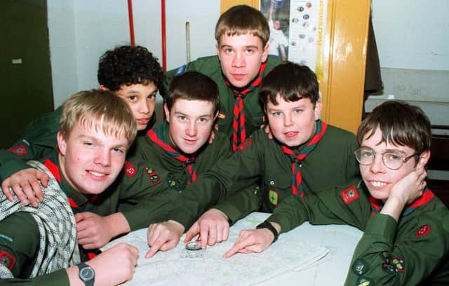 The scouts from the 58th Doncaster group in 1997 picked to go to the World Scout Jamboree