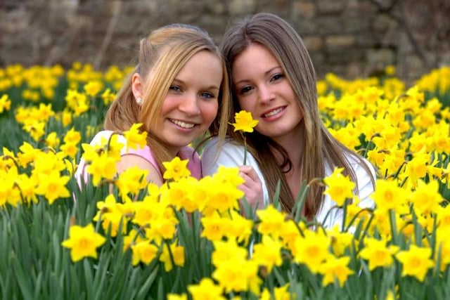 Two visitors to the grounds in April 2006. At the time the girls were 15 - Jessica Barrowman and Zoe Morgan.