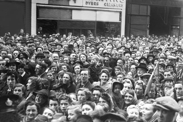 Thousands of Wearsiders joined in the celebrations as war came to an end in Europe.