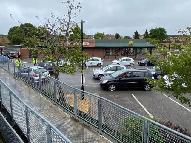 This branch in Peterlee was among those welcoming drive-thru customers on Wednesday, June 3.