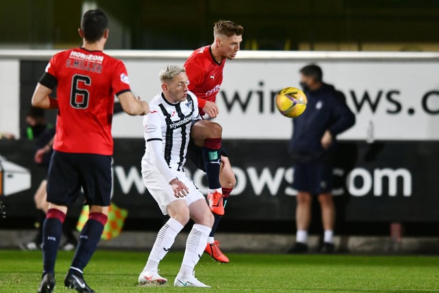 Declan McManus faced his former teammates having signed for Dunfermline this summer