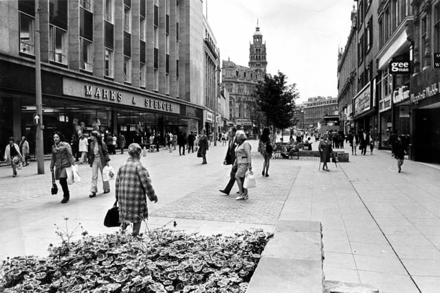 The shops on Fargate in 1973