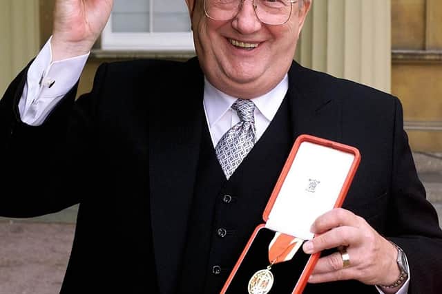 Sir Norman Adsetts received a knighthood from the Queen. He is pictured during an Investiture ceremony at Buckingham Palace, Tuesday July 20, 1999. PA photo: John Stillwell*EDI*/WPA ROTA