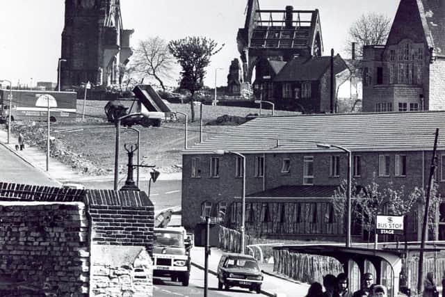 Demolition of All Saints Church, Ellesmere Road, Pitsmoor, Sheffield, May 18, 1977