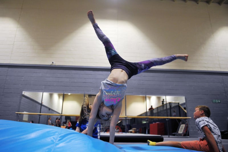 The gymnastics camp is just one of the many summer activities for children organised by Falkirk Community Trust