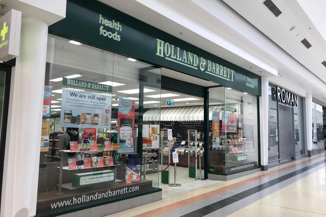 Health food shop Holland & Barrett is open for business.
