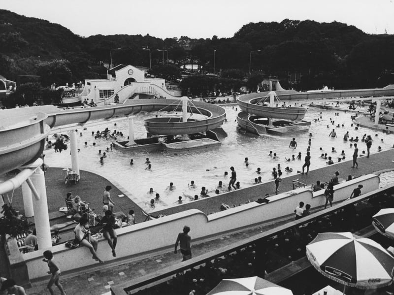 Scarborough's open-air North Bay pool in its heyday during the 1980s