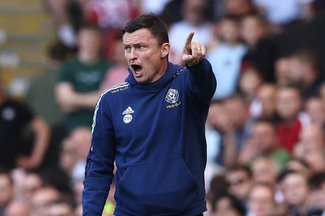 Paul Heckingbottom manager of Sheffield Utd during the Sky Bet Championship match at Bramall Lane, Sheffield. Picture credit should read: Darren Staples / Sportimage.