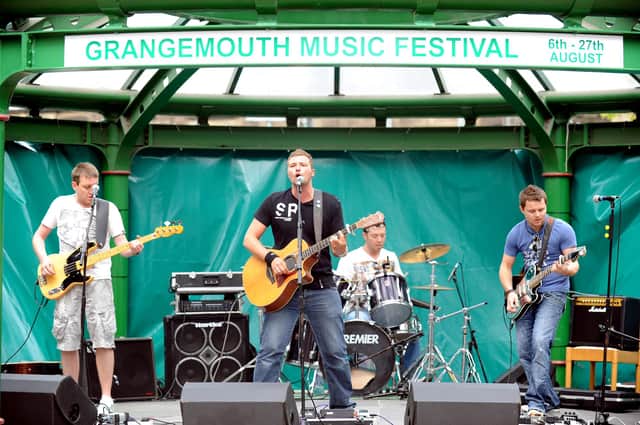 Barry Price and his band Echofela belt out their tunes on the bandstand back in 2011