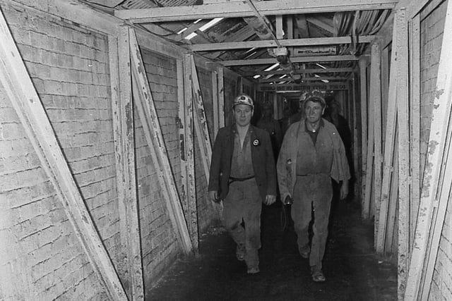 Sixteen miners entered the cage at Boldon Colliery for the last time in June 1982.