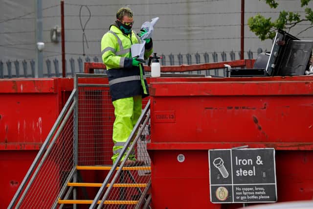 Sheffield City Council are urging visitors to respect staff at household waste recycling centres after staff were verbally abused. (Photo by ADRIAN DENNIS / AFP) (Photo by ADRIAN DENNIS/AFP via Getty Images)