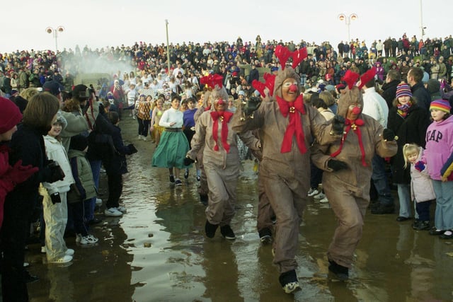 The Boxing Day dip at Seaburn attracted plenty of colourful characters in 2001. Were you there?