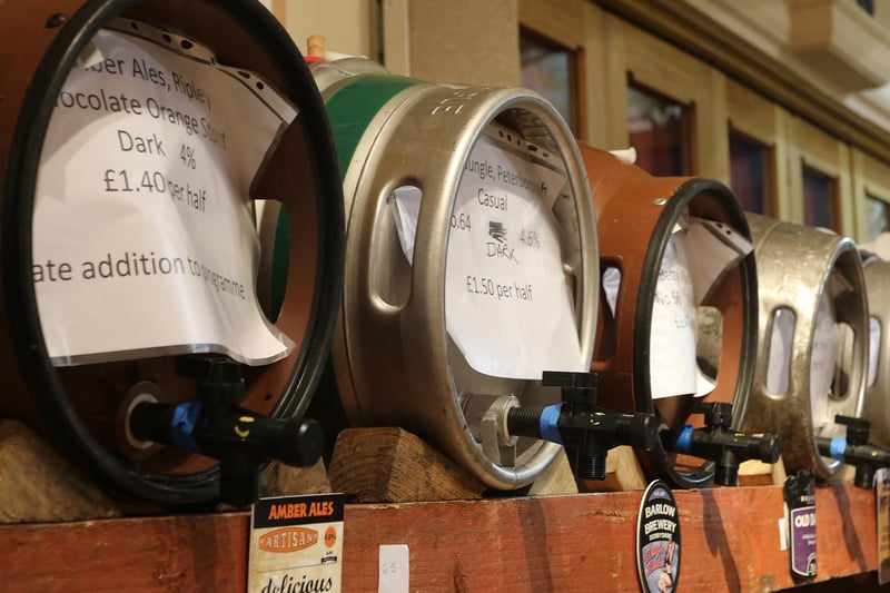 Beer waiting to be served at the 2016 festival.