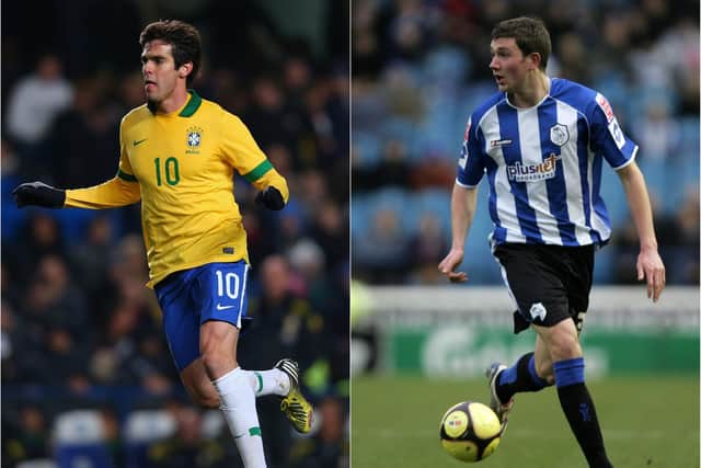 Former Sheffield Wednesdy starlet Luke Boden (right), played with Brazilian legend and former Ballon D'or winner Kaka during his time at Orlando City.