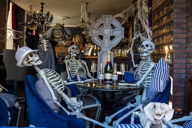 Hemingway's in Leith has recently been made to close, along with all other pubs, bars and restaurants in the Central Belt due to the latest coronavirus restrictions. But the staff haven't let that kill the festive spirit.