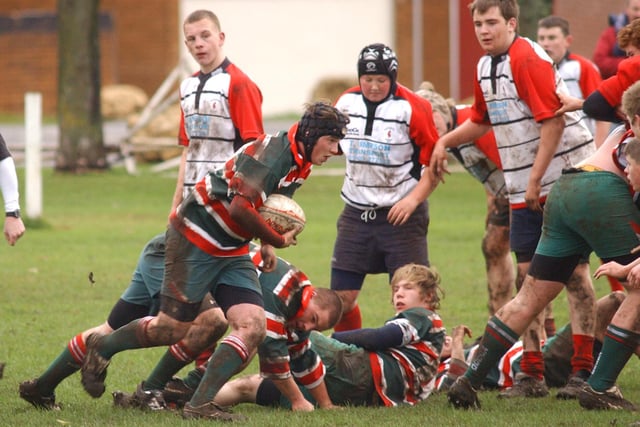 It's West v Rovers in this 2007 rugby game at Brinkburn in 2007. Who do you recognise in this photo?