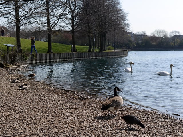Lakeside Lake, Doncaster. Picture: NDFP-24-03-20 Parks Lakeside 3-NMSY