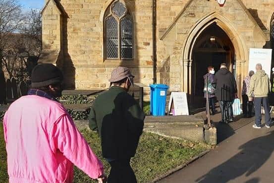 There was no queue at the Heeley Parish Church walk-in vaccine centre.