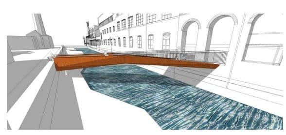 An artists' impression of the new bridge.