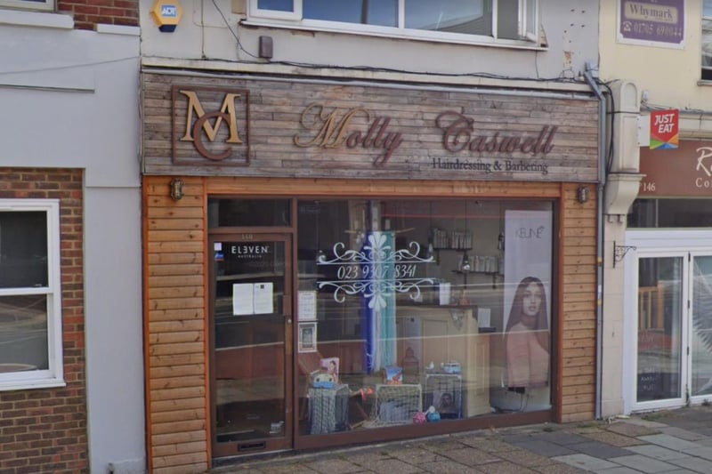 Molly Caswell Hairdressing & Barbering was frequently suggested by our readers. It's located in London Road, Hilsea.