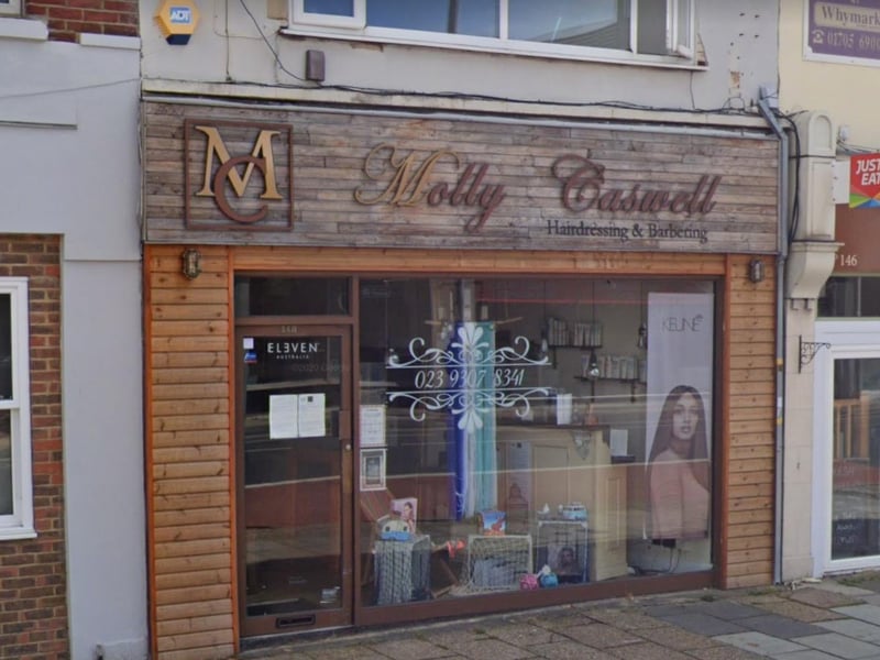 Molly Caswell Hairdressing & Barbering was frequently suggested by our readers. It's located in London Road, Hilsea.