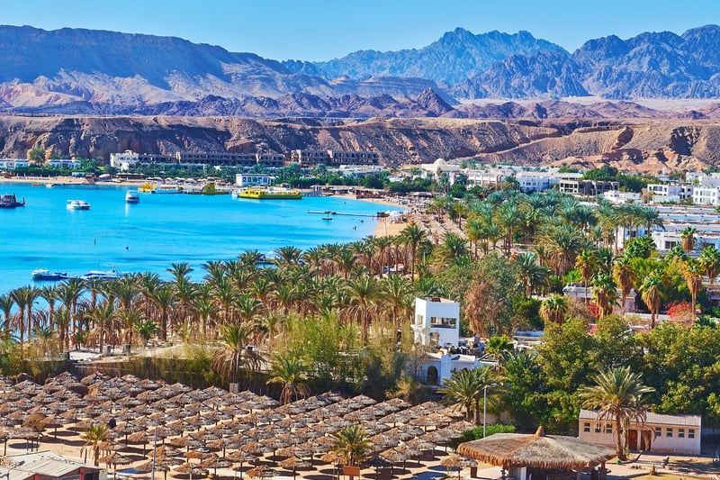 Hitting average temperatures of around 28 °C, the Egyptian resort city of Sharm El-Sheikh makes a perfect getaway for anyone seeking blazing hot sun this October. 

Egypt will be removed from the UK red list of destinations with a high Covid-19 risk on Wednesday 22 September. 

(Image credit: Getty Images/Canva Pro)