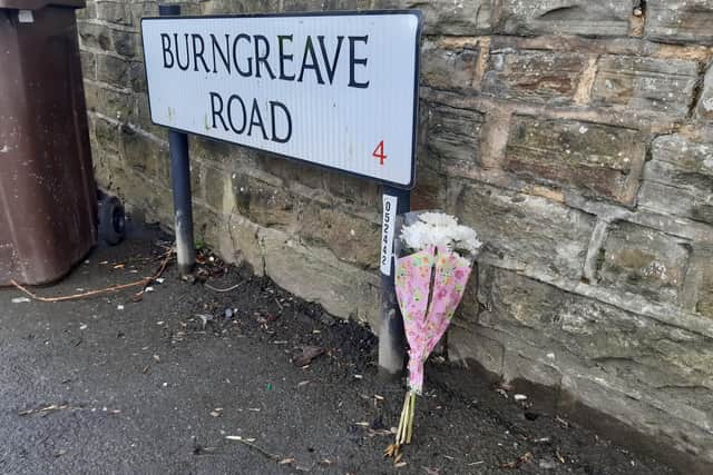 Flowers have appeared near the scene of the shooting on Burngreave Road, Sheffield