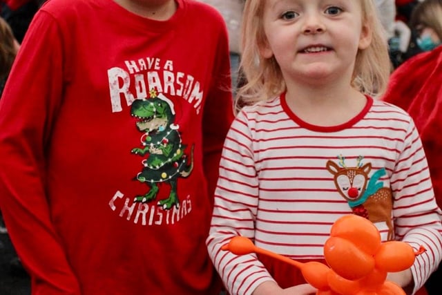 Two of the many youngsters who had a great time at the Winter Festival in Titchfield Park.