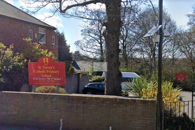 St Teresa's Catholic Primary School in Heaton was given an outstanding rating after a full Ofsted report in 2009.
