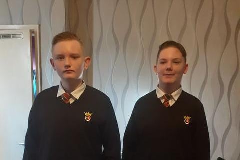 Twins Jayden and Justin returning to Year 7.