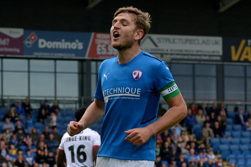 Maguire was back in the side against Grimsby after missing the Tamworth clash. He is a big part of how Chesterfield play out from the back and he will be aiming to build on his fine form from last season.