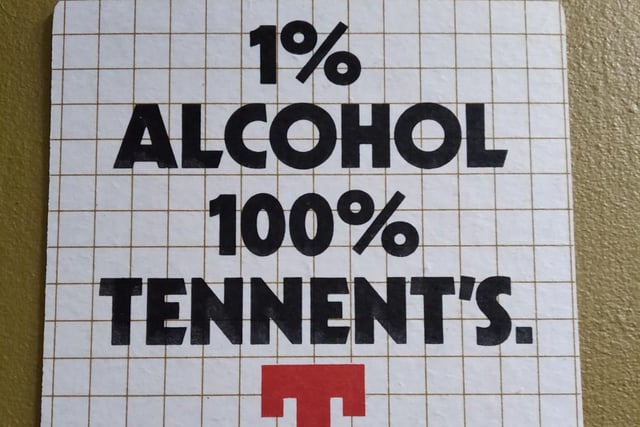 A beer mat promoting a low-alcohol Tennent's.