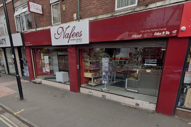 Nafees Bakers & Sweets, 502 - 504 Barnsley Road, Sheffield, S5 7AE. Rating: 4.3/5 (based on 321 Google Reviews). "An Indian sweet shop in Sheffield. Excellent taste. Highly recommended."