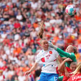 A record 21,596 fans watched the Netherlands beat Switzerland at Sheffield United's Bramall Lane stadium in the UEFA Women's EURO 2022 tournament (Photo by Alex Pantling/Getty Images)