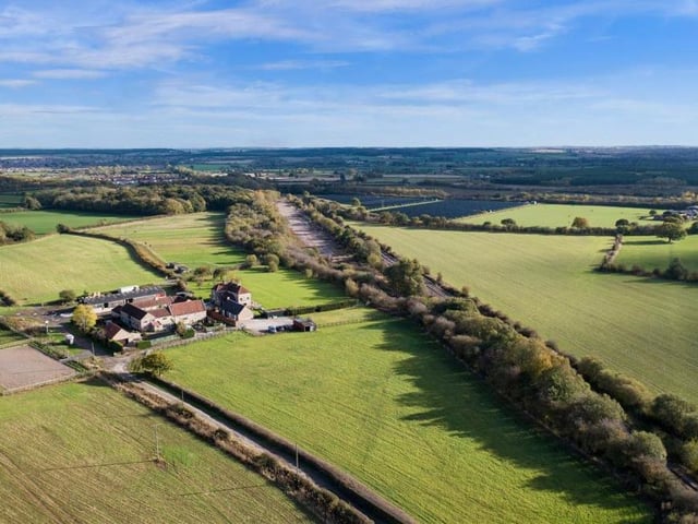 And so we say farewell to Warsop Cottage Farm with another superb drone shot that puts into perspective the setting. Is it time to book a viewing?